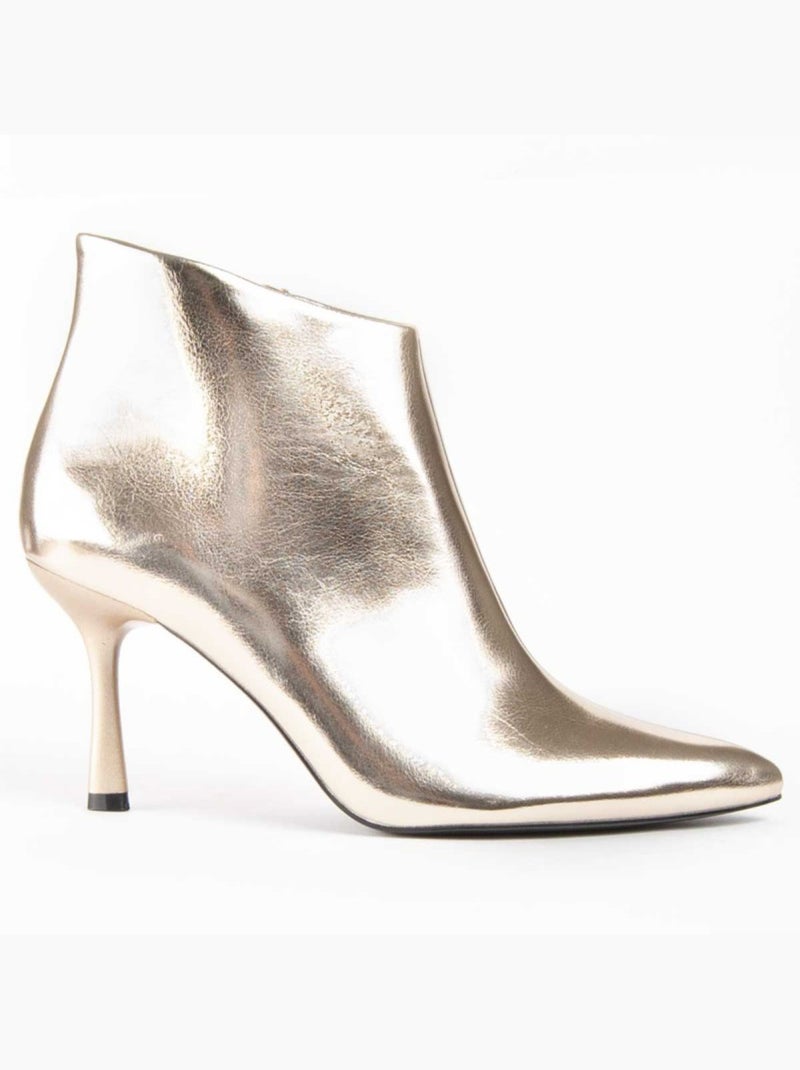 Enkellaars Met Hak Synthetisch Materiaal Montevita Goud/Goudkleurig - Kiabi