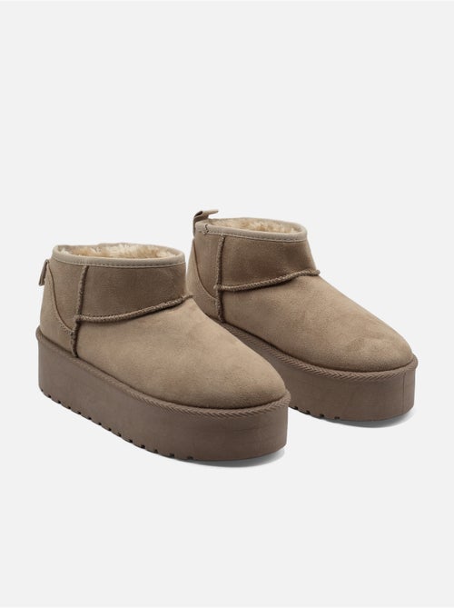 Enkellaarzen met plateauzool - Kiabi Enkellaarzen met plateauzool - Kiabi