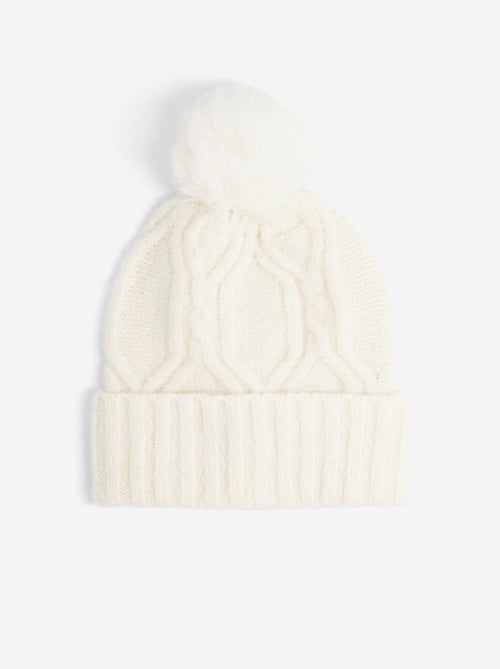 Ensemble 2 pièces - Bonnet à pompon + tour de cou - Kiabi