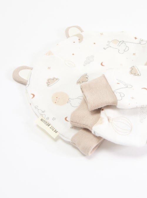 Ensemble 2 pièces -  bonnet et paire de moufles 'Petit Béguin' - Kiabi