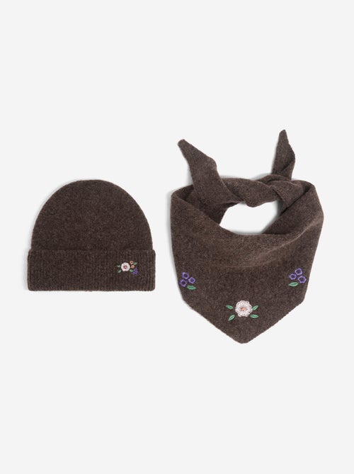 Ensemble 2 pièces - écharpe + bonnet - Kiabi