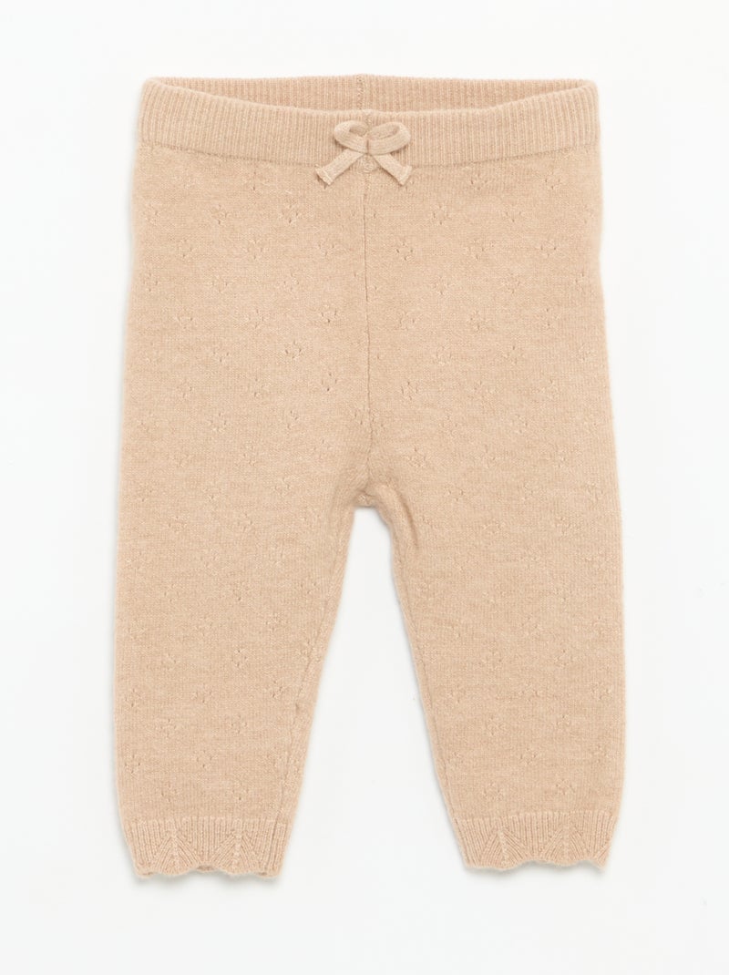 Ensemble 2 pièces - Gilet + legging Beige - Kiabi