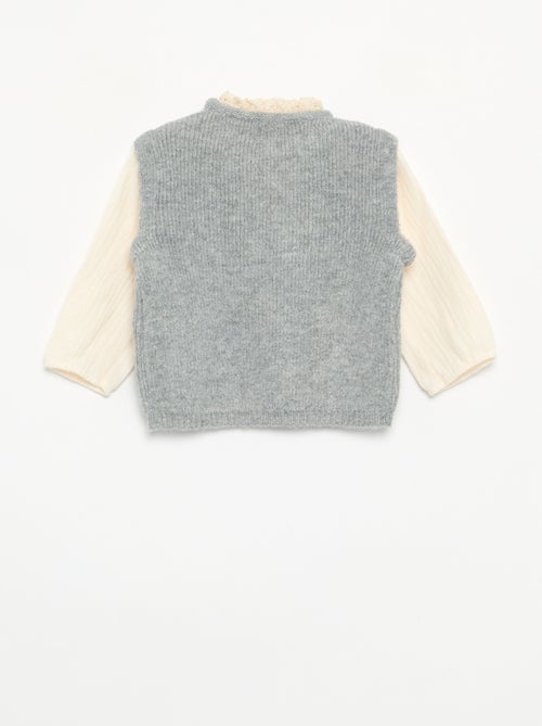 Ensemble 2 pièces - pull 2 en 1 + legging - Kiabi