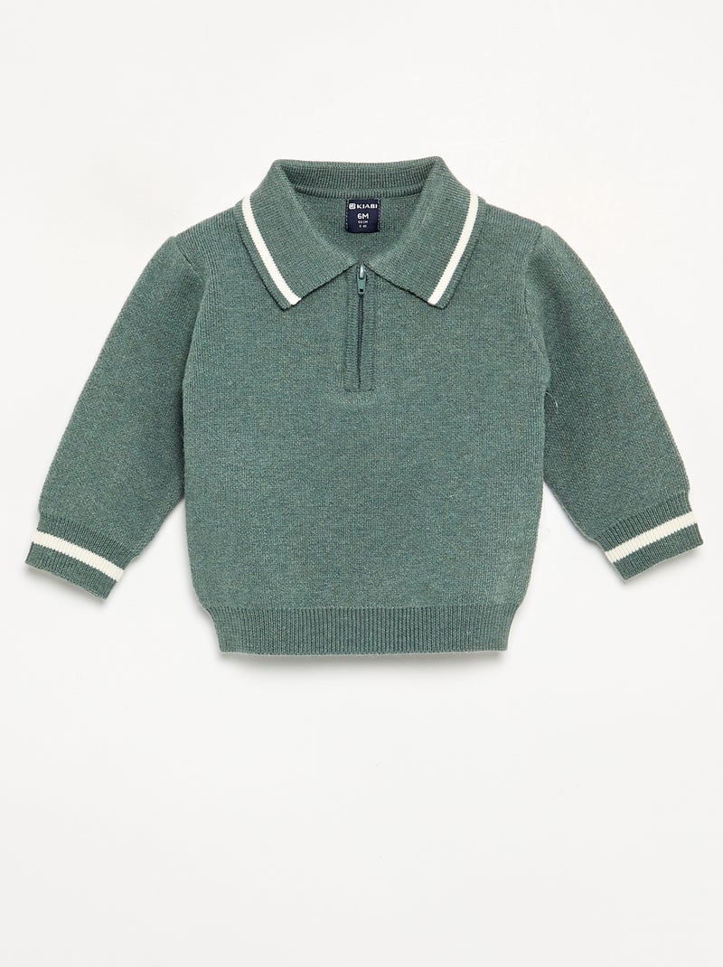 Ensemble 2 pièces - Pull + legging Vert - Kiabi