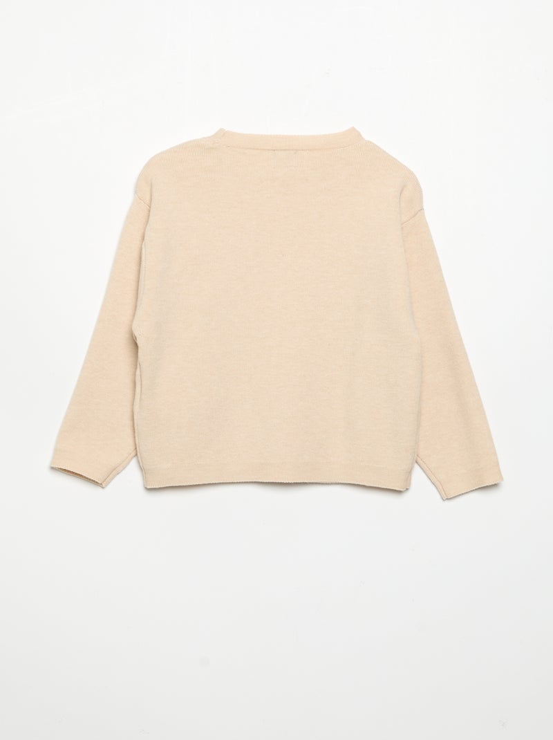 Ensemble 2 pièces - Pull + pantalon Beige - Kiabi