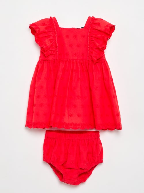 Ensemble 2 pièces - robe sans manches + culotte - Kiabi