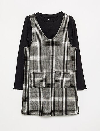 Ensemble 2 pièces - Robe + T-shirt à manches longues