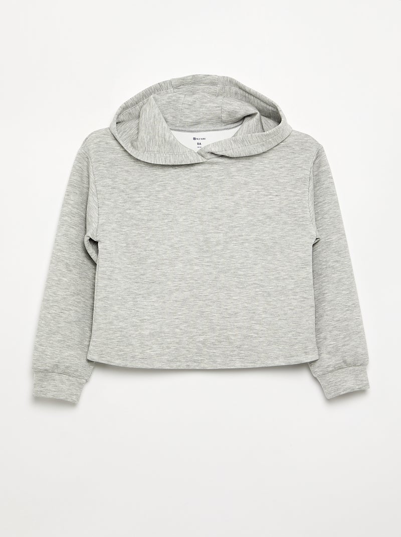 Ensemble 2 pièces - Sweat à capuche + legging flare Gris - Kiabi