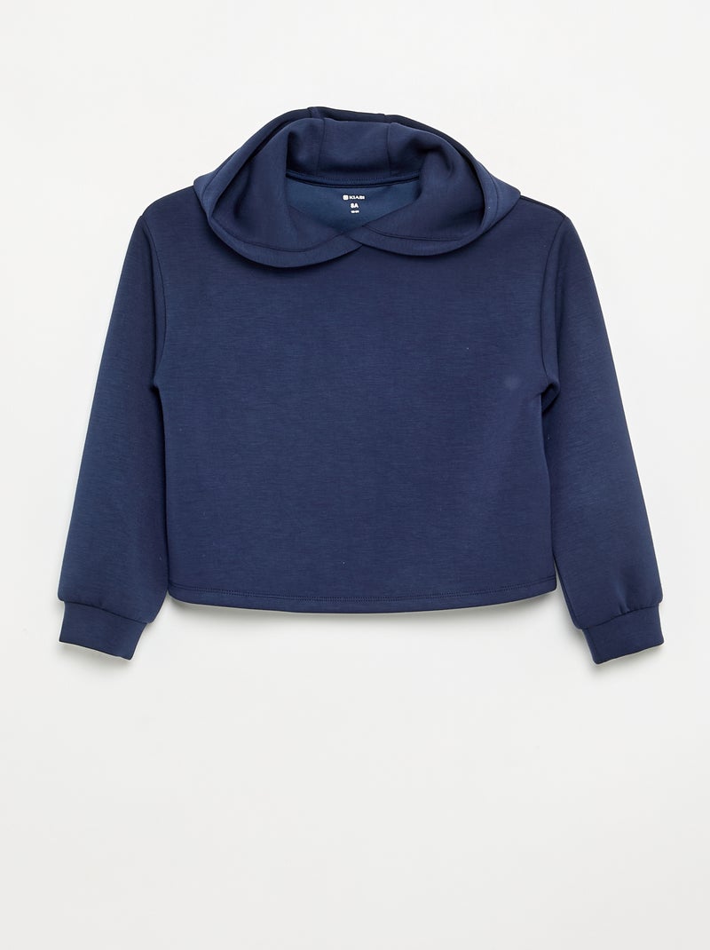 Ensemble 2 pièces - Sweat à capuche + legging flare Marine - Kiabi