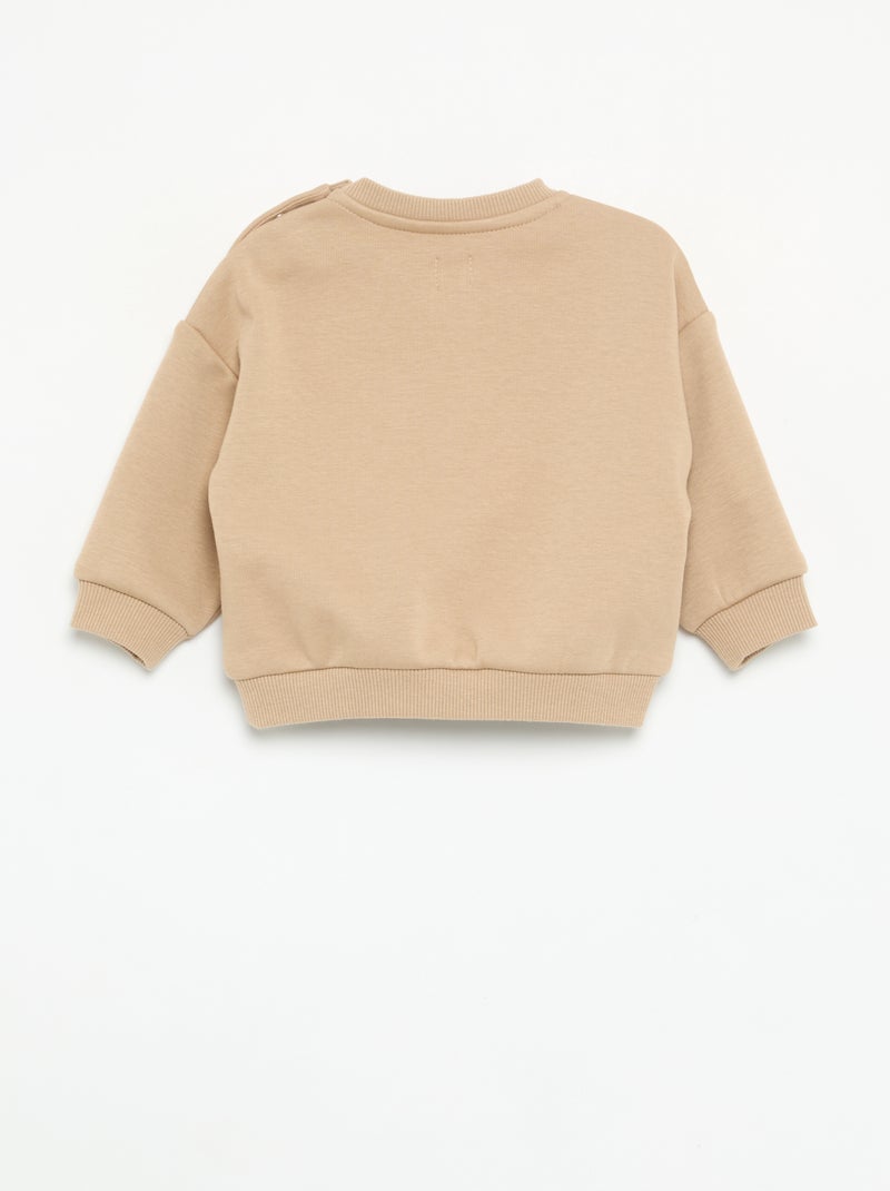 Ensemble 2 pièces - Sweat + pantalon Beige - Kiabi