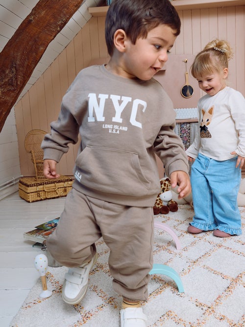 Ensemble 2 pièces - sweat + pantalon de jogging - Kiabi