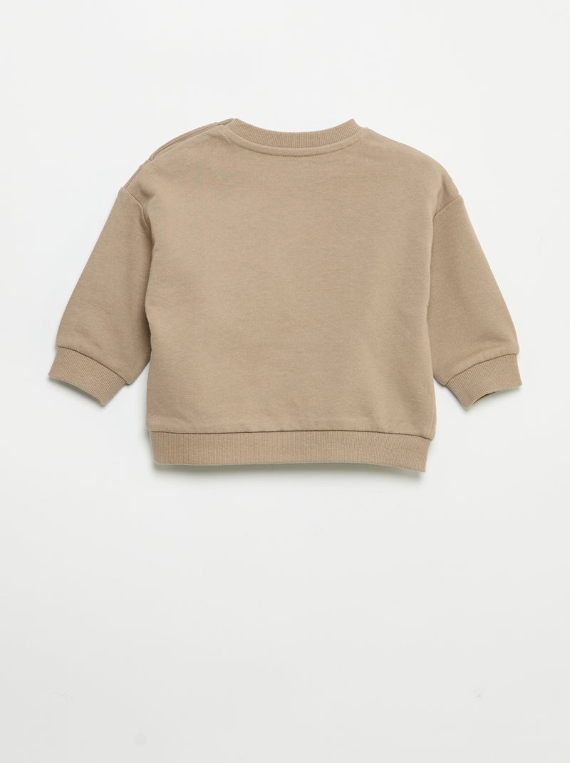 Ensemble 2 pièces - sweat + pantalon de jogging Beige - Kiabi