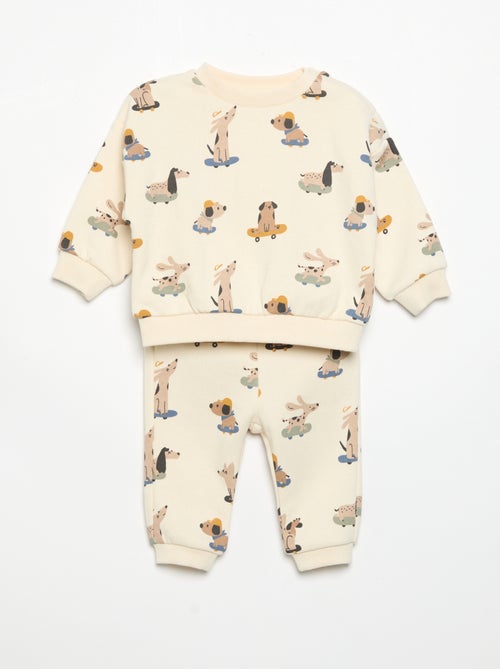 Ensemble 2 pièces - Sweat + pantalon de jogging - Kiabi