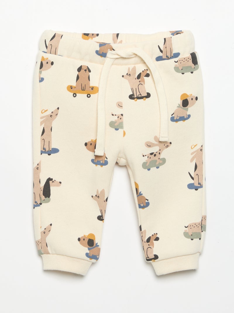 Ensemble 2 pièces - Sweat + pantalon de jogging Blanc - Kiabi