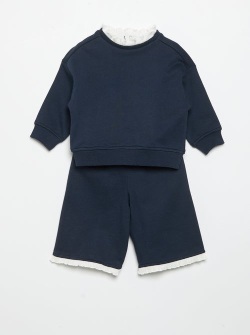 Ensemble 2 pièces - Sweat + pantalon large - Kiabi Ensemble 2 pièces - Sweat + pantalon large - Kiabi