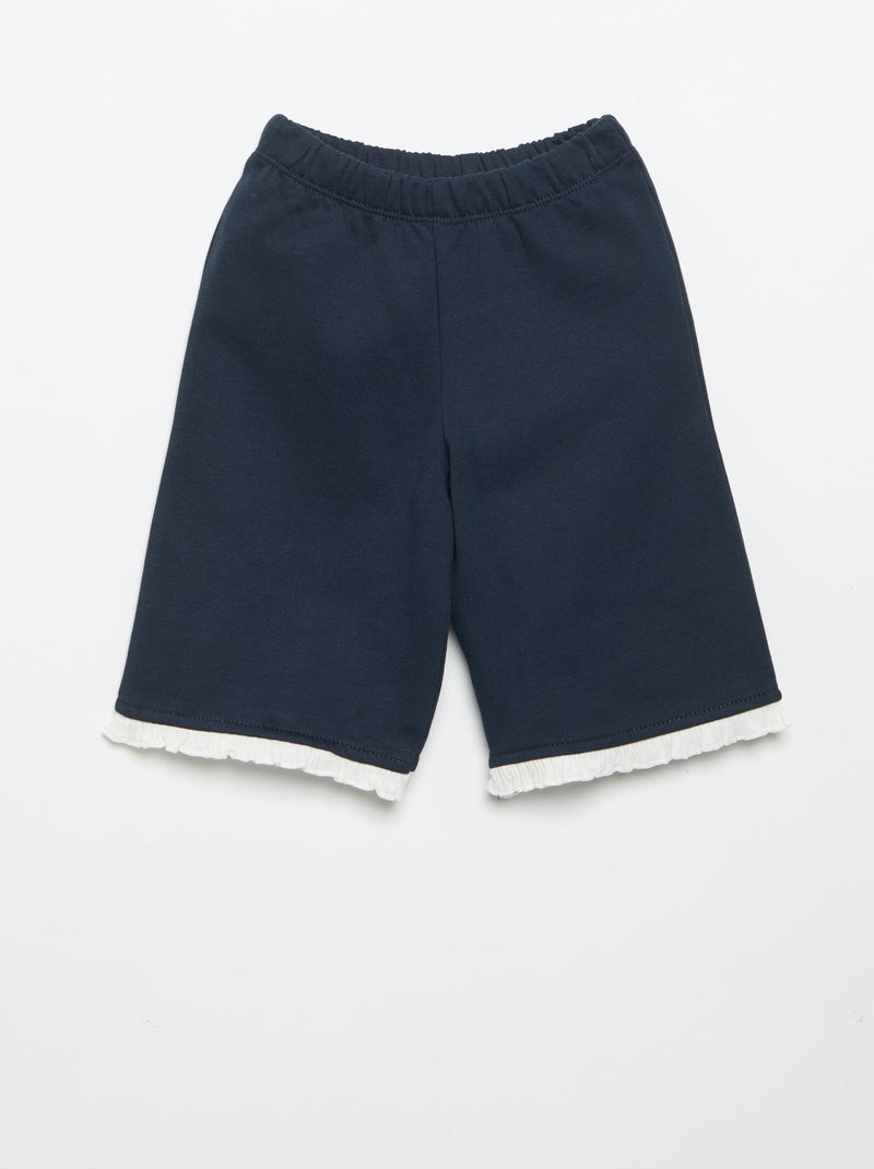 Ensemble 2 pièces - Sweat + pantalon large Bleu - Kiabi