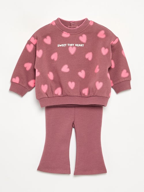 Ensemble 2 pièces - Sweat + pantalon - Kiabi