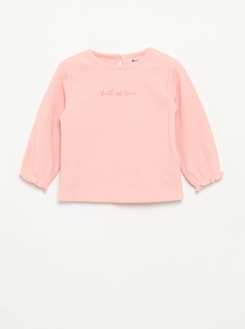 Ensemble 2 pièces - T-shirt à manches longues + legging - Kiabi