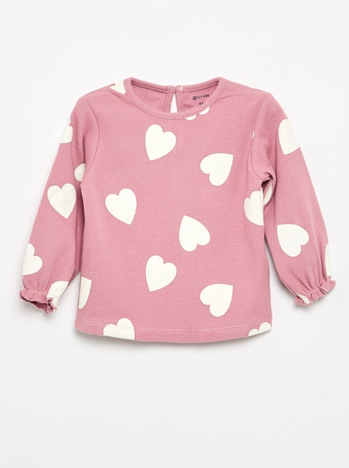 Ensemble 2 pièces - T-shirt à manches longues + legging - Kiabi