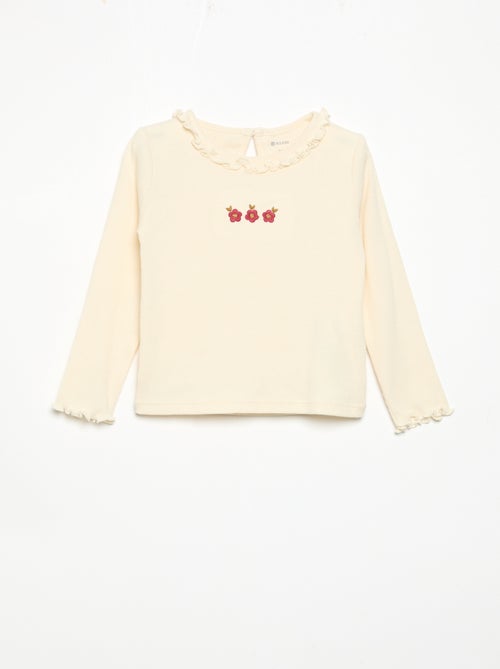 Ensemble 2 pièces - T-shirt + pantalon en velours - Kiabi