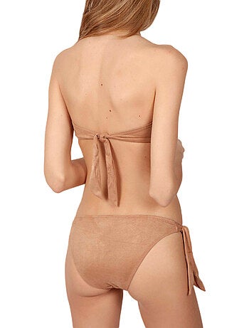 Ensemble 2 pièces bikini bandeau push-up sand desert