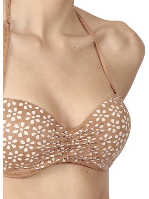 Ensemble 2 pièces bikini bandeau push-up sand desert - Kiabi Ensemble 2 pièces bikini bandeau push-up sand desert - Kiabi
