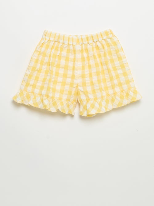 Ensemble 2 pièces blouse et short avec volants - Kiabi