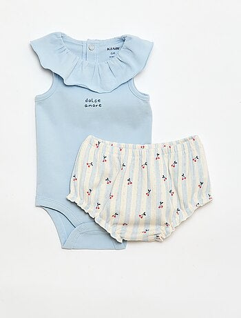 Ensemble 2 pièces body + culotte