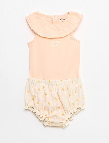 Ensemble 2 pièces body + culotte