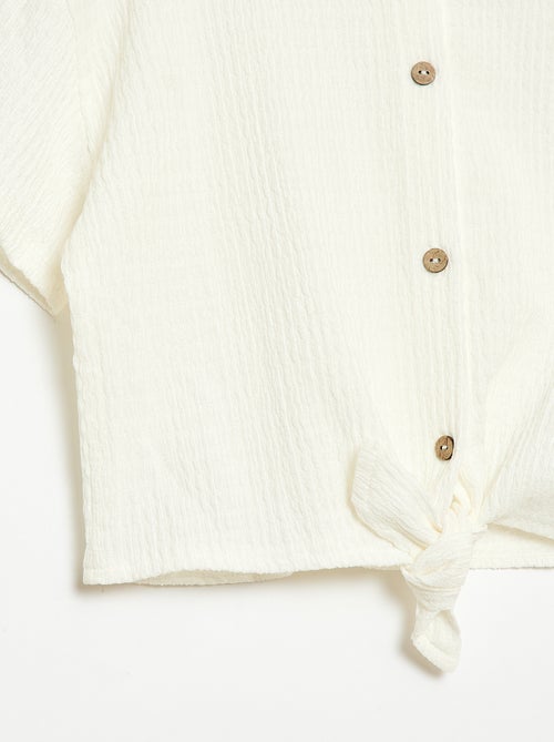 Ensemble 2 pièces chemise + pantalon large - Kiabi