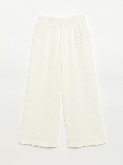 Ensemble 2 pièces chemise + pantalon large - Kiabi