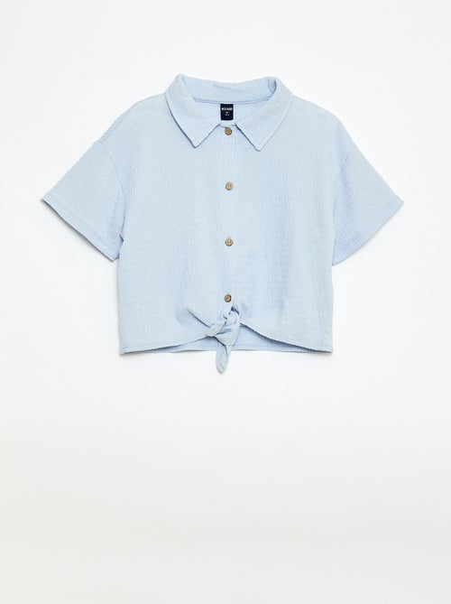 Ensemble 2 pièces chemise + pantalon large - Kiabi