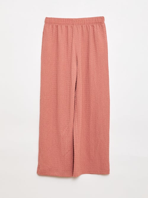 Ensemble 2 pièces chemise + pantalon large - Kiabi