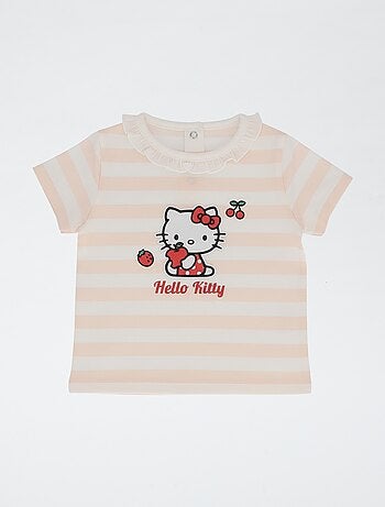 Ensemble 2 pièces combinaison courte + T-shirt hyper 'Hello Kitty'