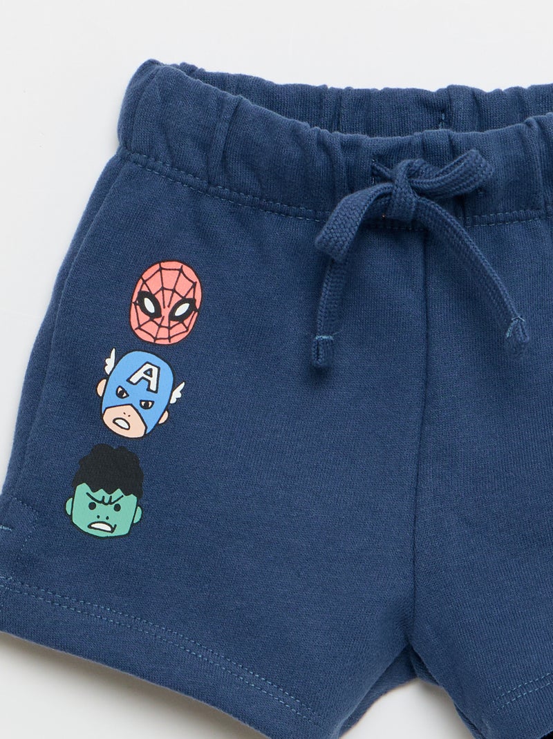 Ensemble 2 pièces débardeur + short 'Marvel' Bleu - Kiabi