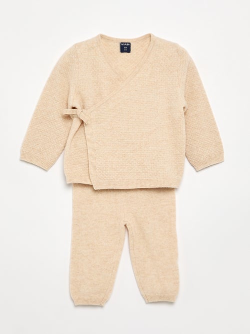 Ensemble 2 pièces en laine et cachemire - Premium - Kiabi