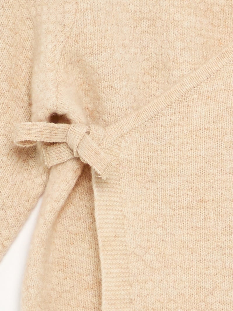 Ensemble 2 pièces en laine et cachemire - Premium Beige - Kiabi
