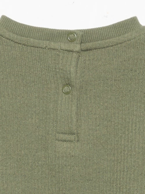 Ensemble 2 pièces en maille côtelée - Sweat + pantalon - Kiabi Ensemble 2 pièces en maille côtelée - Sweat + pantalon - Kiabi