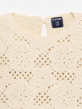 Ensemble 2 pièces en maille crochet - top + short