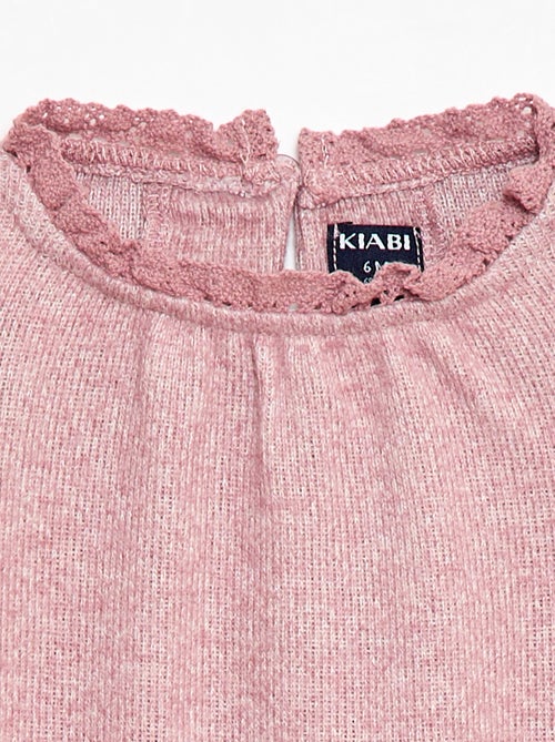 Ensemble 2 pièces en maille doudou - Kiabi