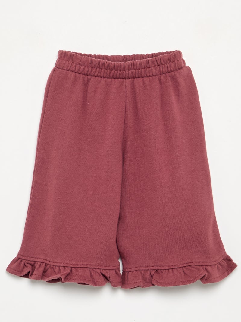 Ensemble 2 pièces en molleton Rouge - Kiabi