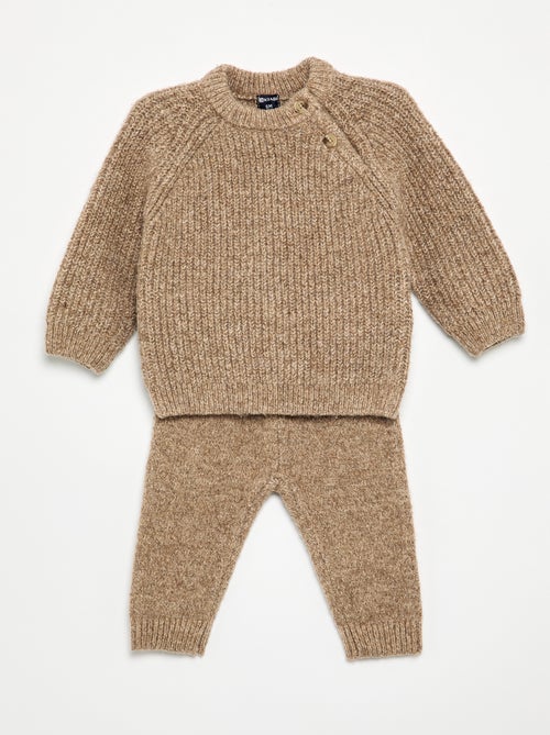 Ensemble 2 pièces en tricot - pull + legging - Kiabi