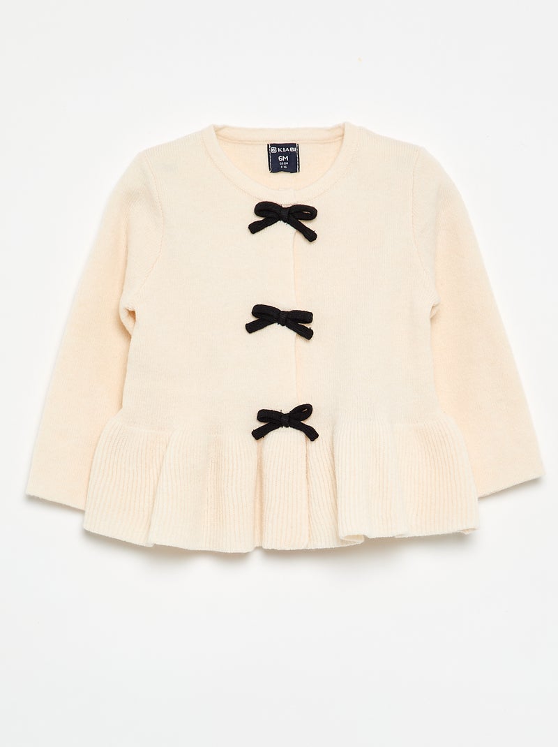 Ensemble 2 pièces en tricot - Pull + legging Blanc - Kiabi