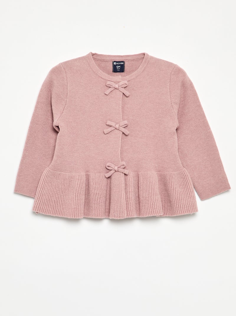 Ensemble 2 pièces en tricot - Pull + legging Rose - Kiabi