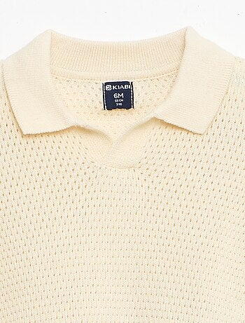 Ensemble 2 pièces en tricot - T-shirt polo + short