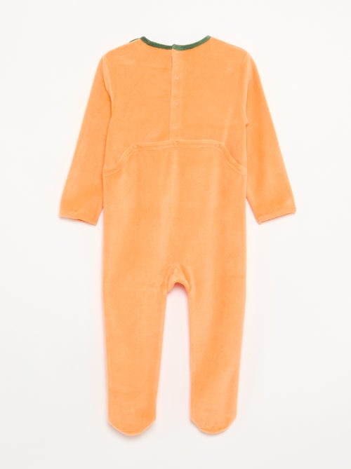 Ensemble 2 pièces en velours 'Halloween'  - pyjama dors bien + bonnet - Kiabi