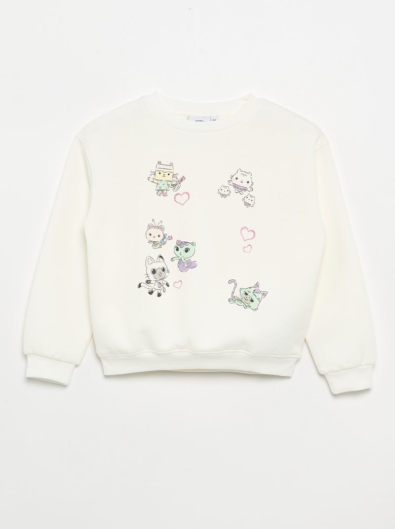 Ensemble 2 pièces 'Gabby et la maison magique' - Sweat + legging Blanc - Kiabi