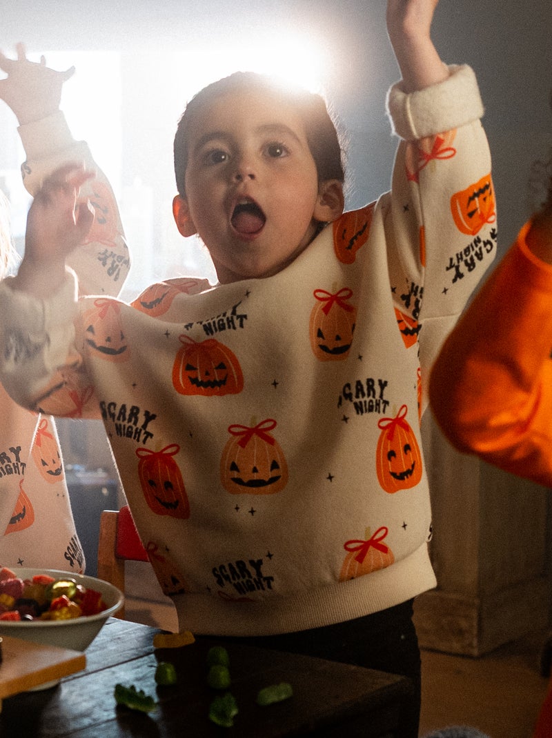 Ensemble 2 pièces 'Halloween' - Sweat + legging Beige - Kiabi