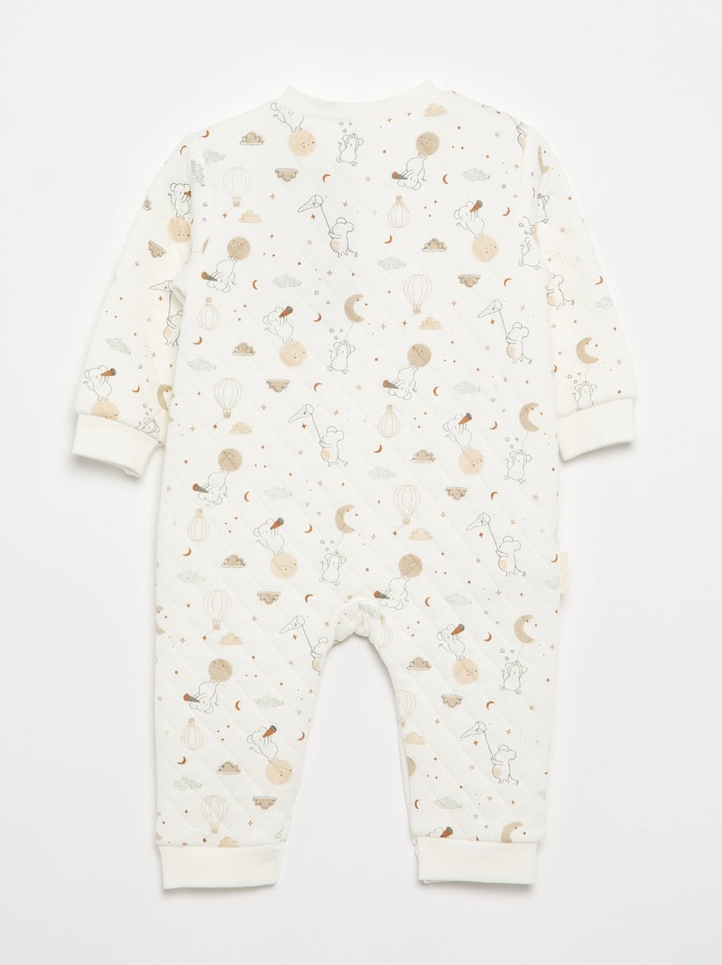 Ensemble 2 pièces 'Petit Béguin' - Combinaison + chaussons Blanc - Kiabi