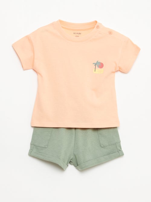 Ensemble 2 pièces short + T-shirt - Kiabi